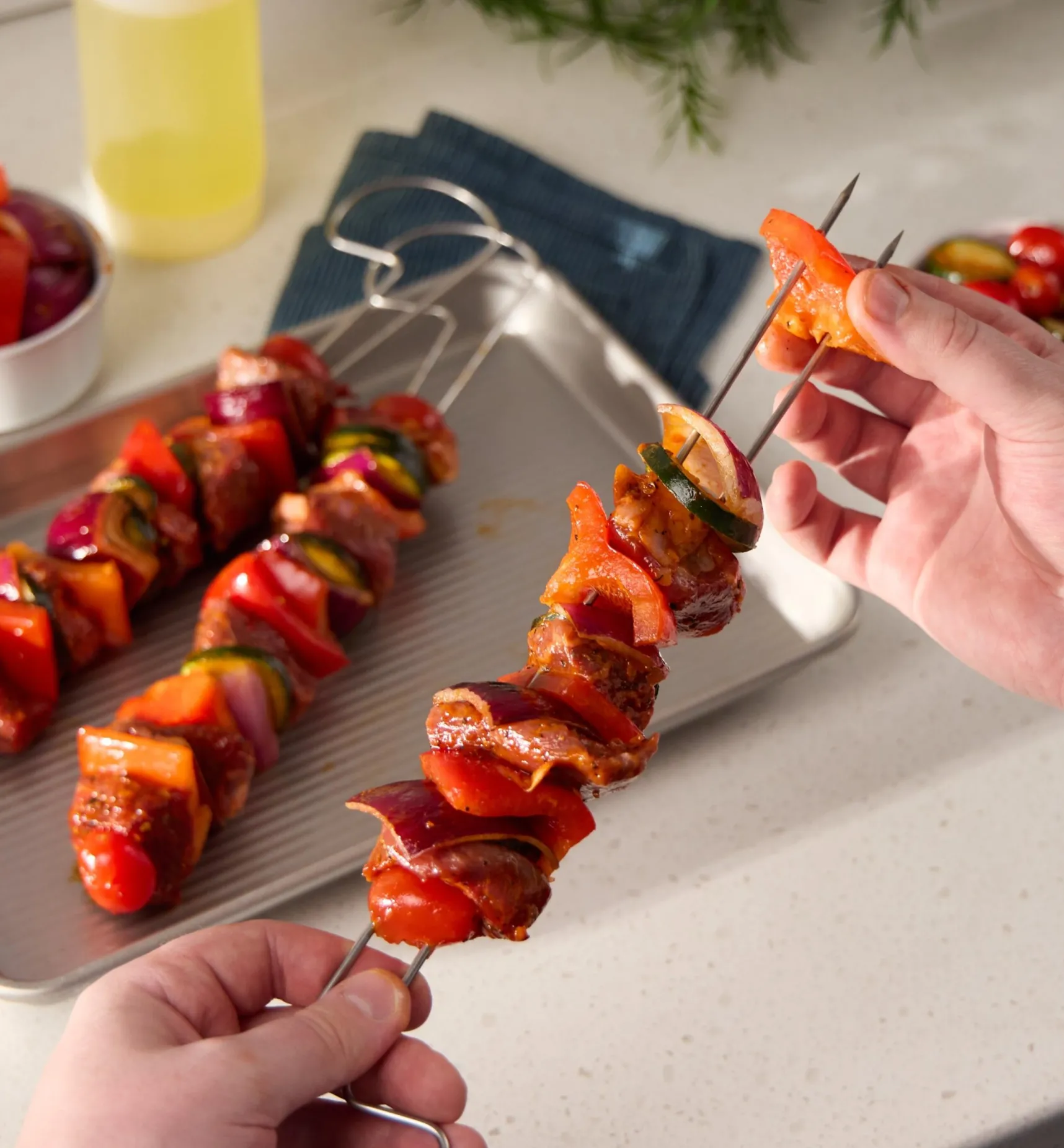 Clearance Double-Prong Skewers Barbecue