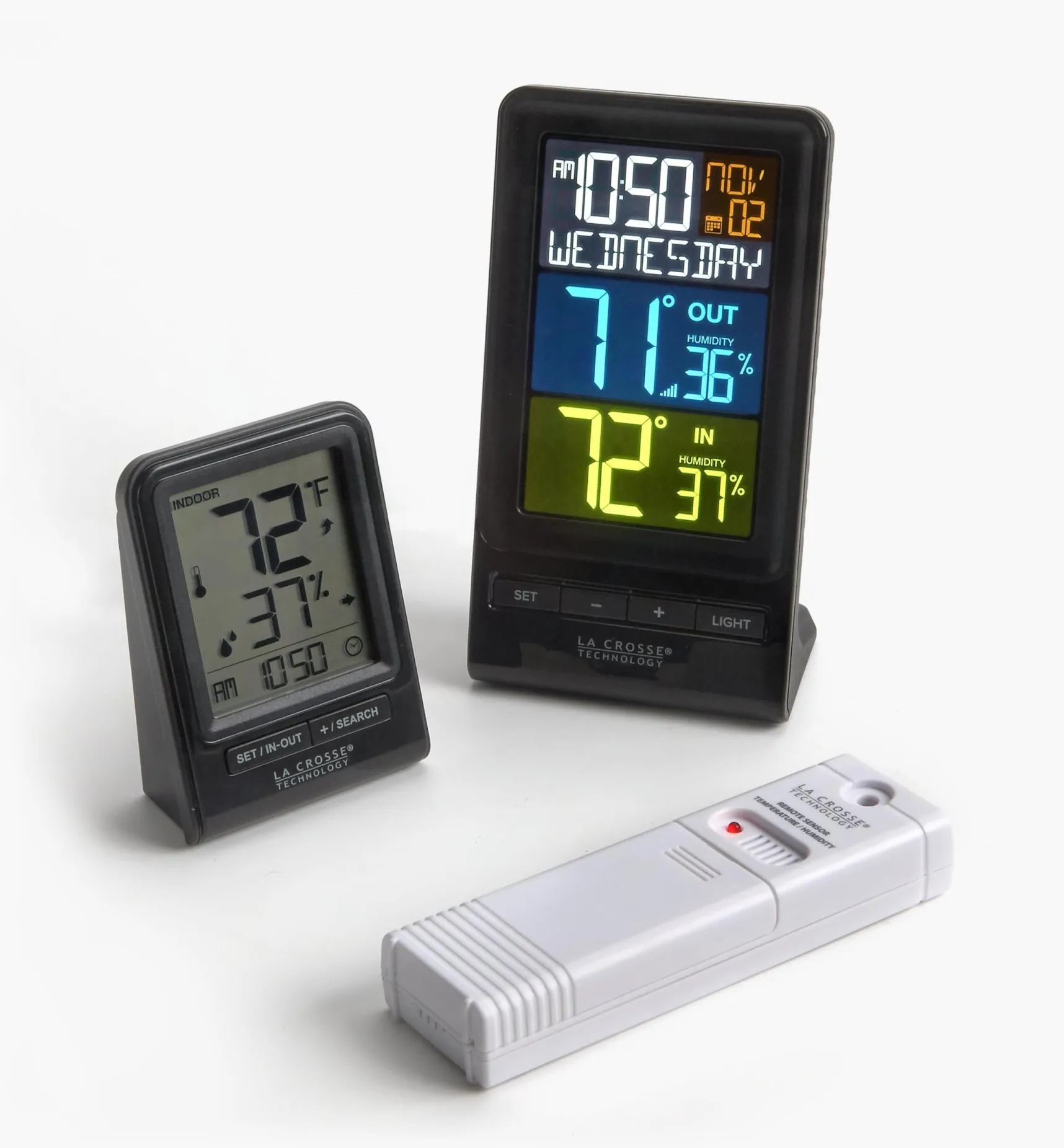 Online Dual-Display Indoor/Outdoor Weather Station Weather Measurement