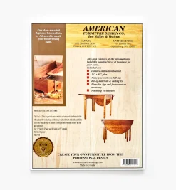 Online Federal-Style Gateleg Table Plan Plans