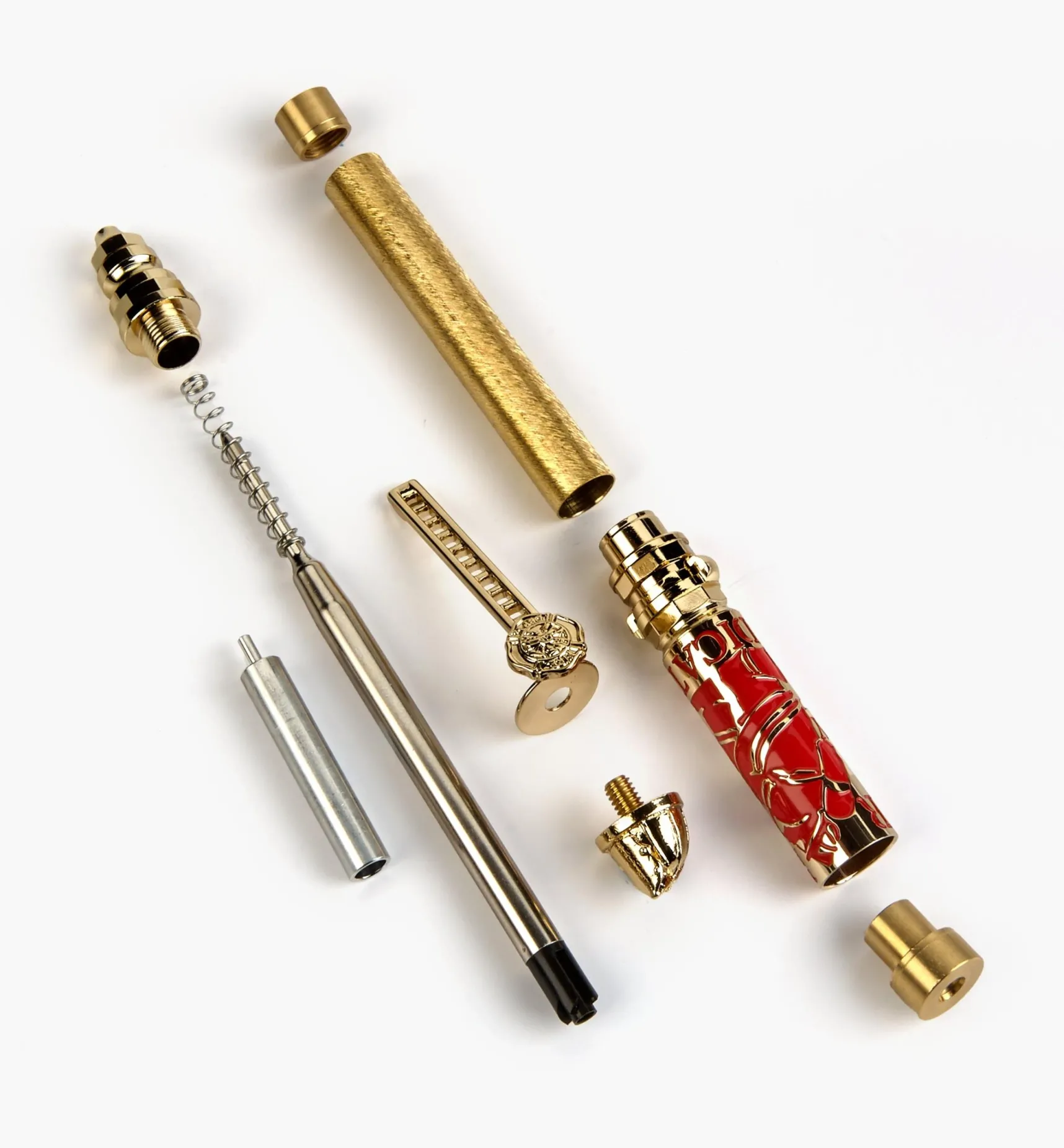 Clearance Firefighter Ballpoint Push & Lock Pen Hardware Project Supplies