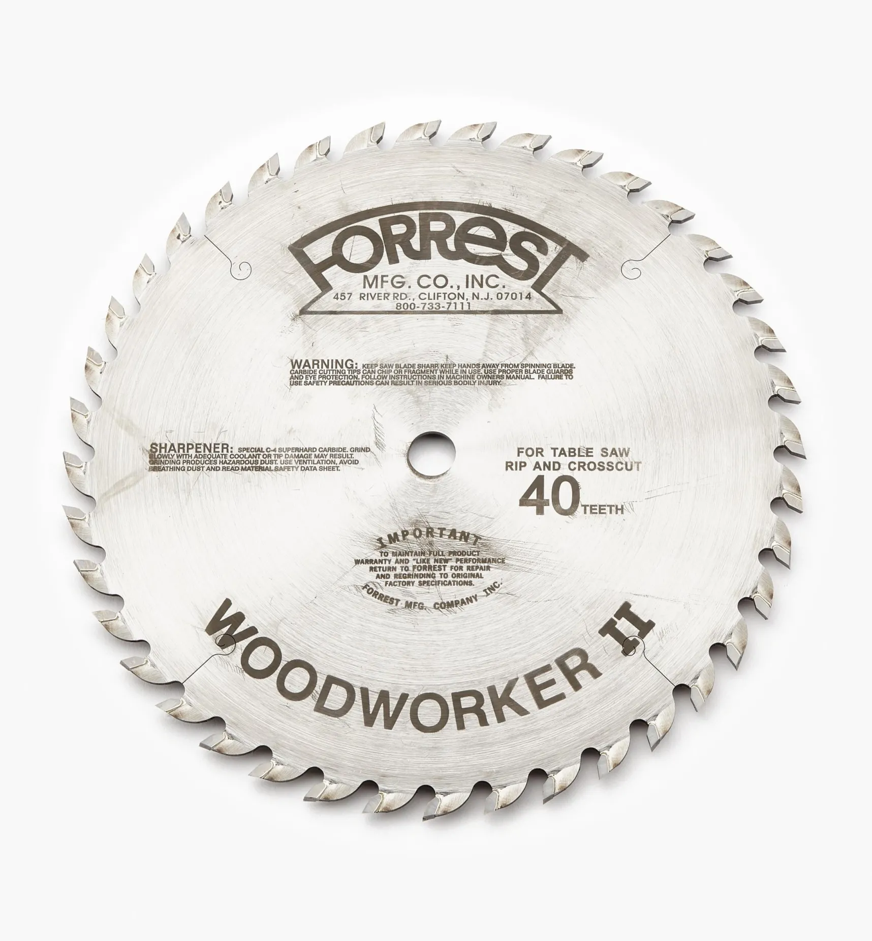 Forrest Woodworker Blades Power Tool Accessories