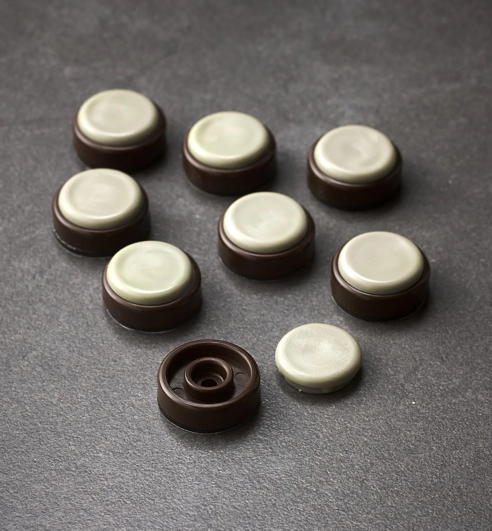 Discount Furniture Sliders, Chocolate Color Glides