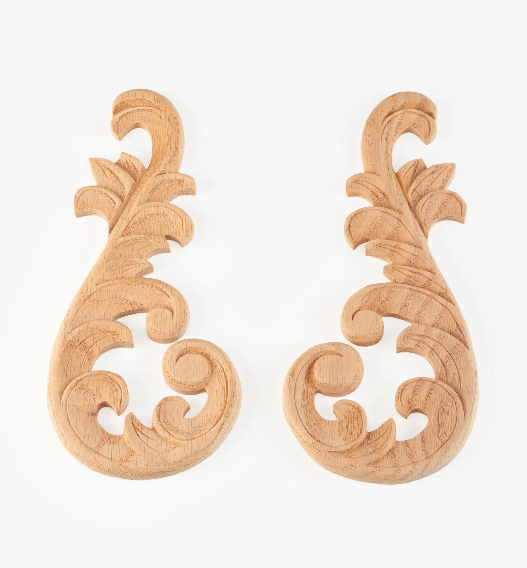 Outlet Hand-Carved Matched Wooden Scrolls Project Supplies