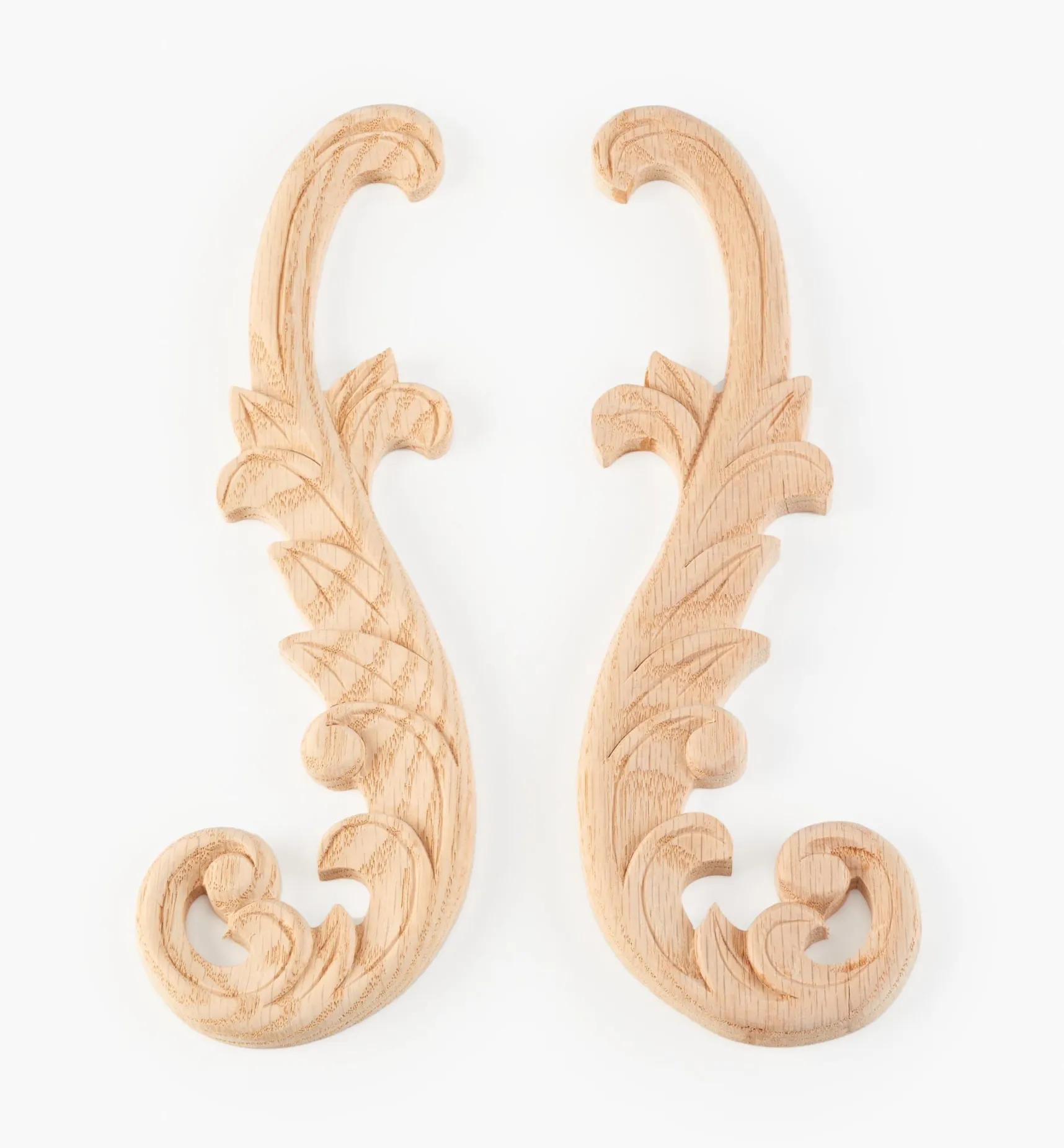 Outlet Hand-Carved Matched Wooden Scrolls Project Supplies