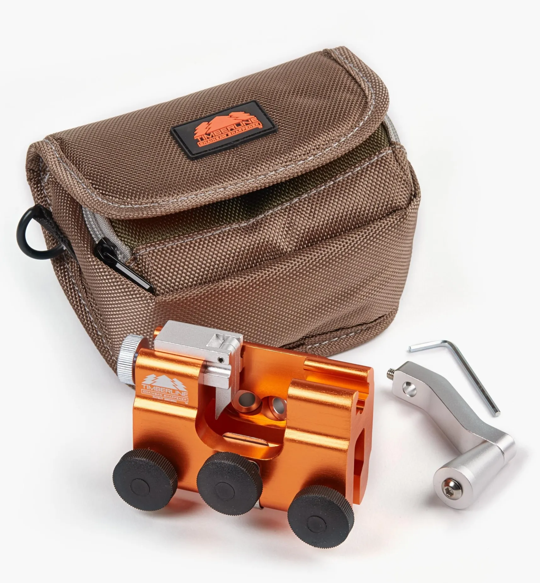 Hand-Crank Chain-Saw Sharpener Sharpening