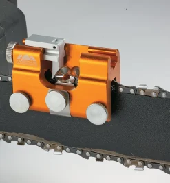 Hand-Crank Chain-Saw Sharpener Sharpening