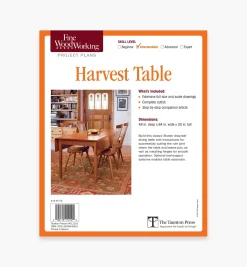 Discount Harvest Table Plan Plans