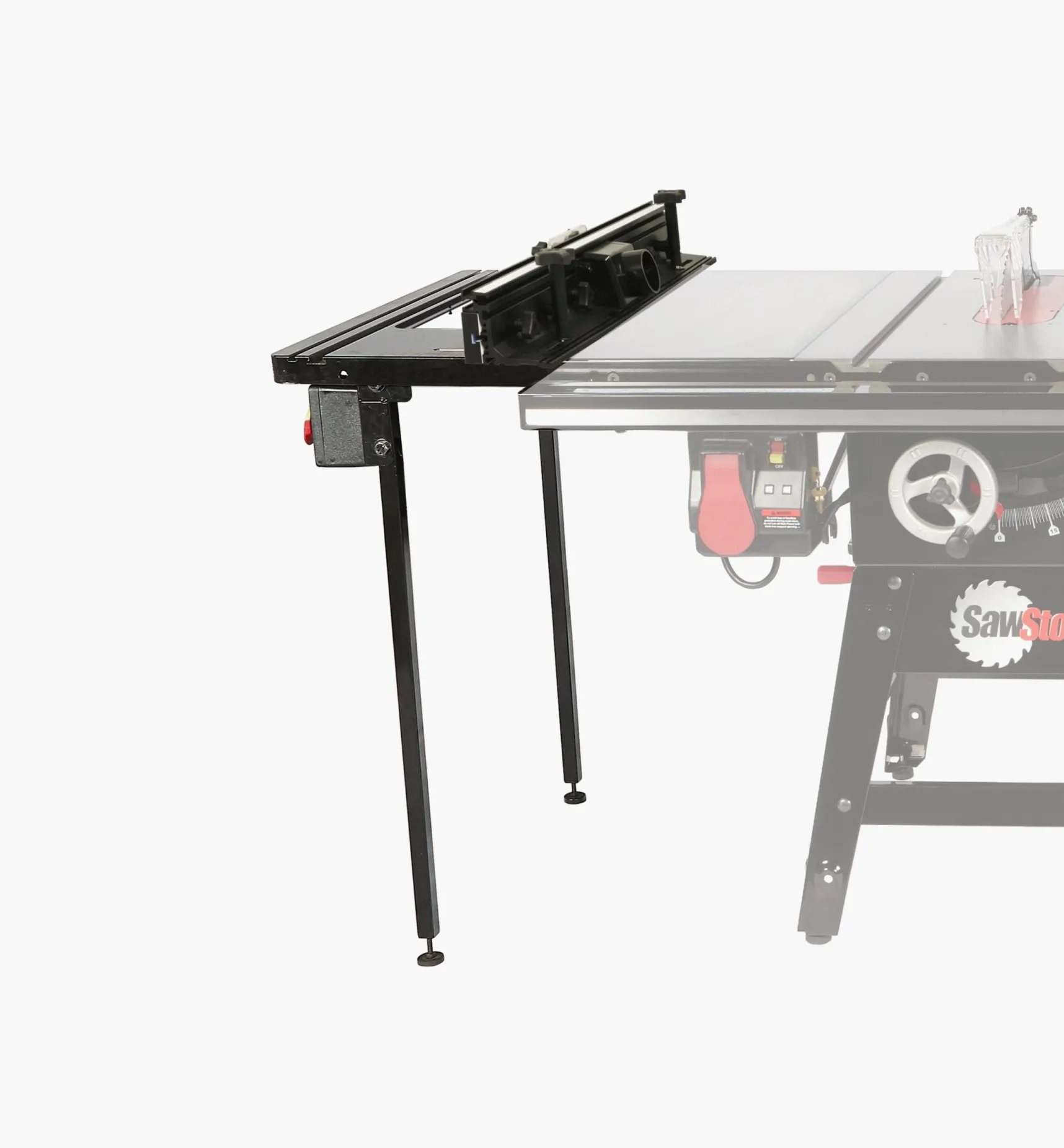Outlet In-Line Router Table For The SawStop Contractor Saw Routing