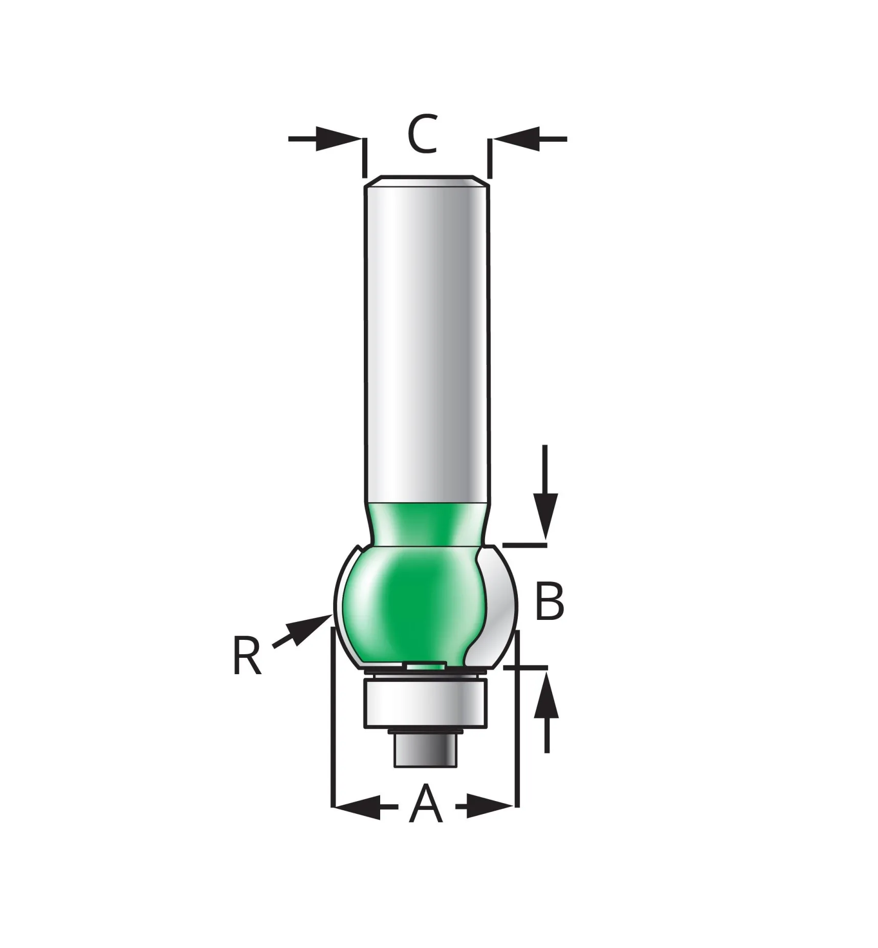 Hot Internal Bullnose Bits – Half Radius Routing