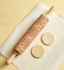 Outlet Kaleidoscope Embossing Rolling Pin Bakeware