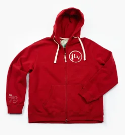Zippered Hooded Sweatshirt Clothing