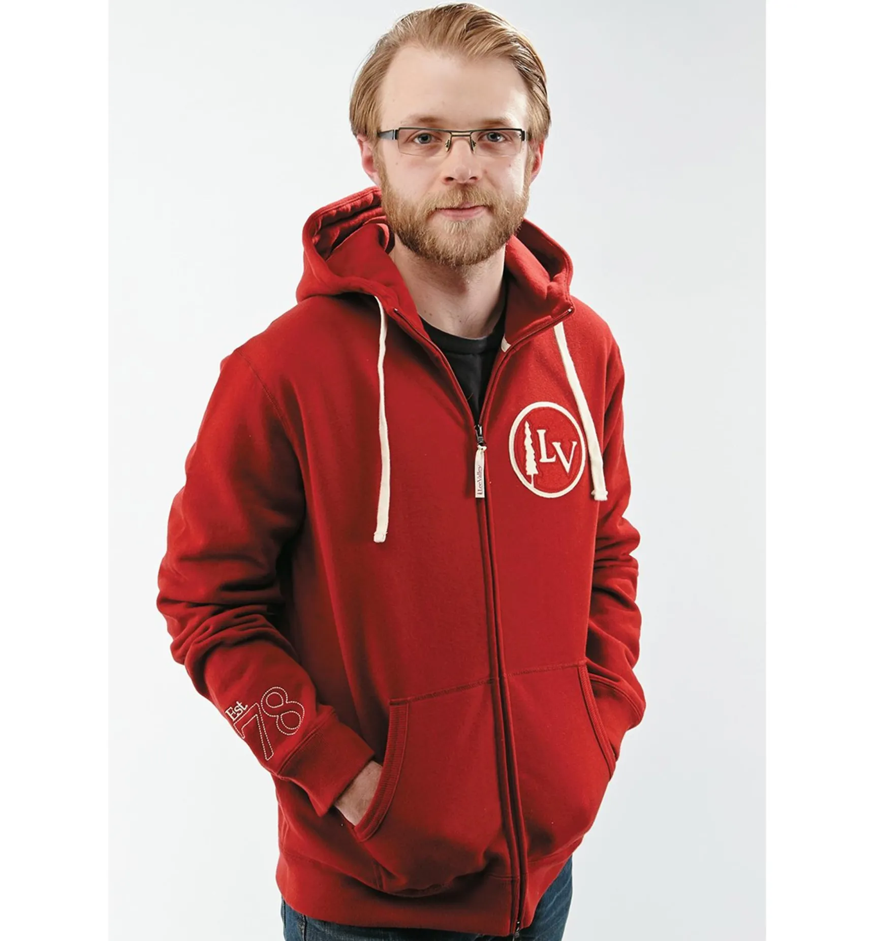 Zippered Hooded Sweatshirt Clothing