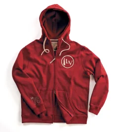 Zippered Hooded Sweatshirt Clothing