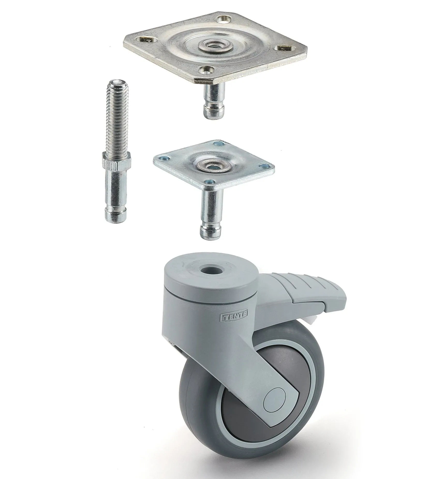 Best Levina 75mm Steel-Plate Casters Casters & Wheels