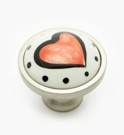 New Liberty Ceramic Heart Knobs Knobs