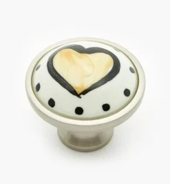 New Liberty Ceramic Heart Knobs Knobs