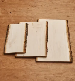 Sale Live-Edge Rectangular Basswood Plaques Supplies