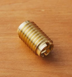 Clearance Long 3/8-16 Brass Knife-Edge Insert Nut Fasteners