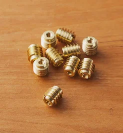 M3-0.5 Brass Knife-Edge Insert Nuts Fasteners