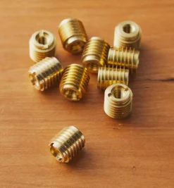 Clearance M5-0.8 Brass Knife-Edge Insert Nuts Fasteners