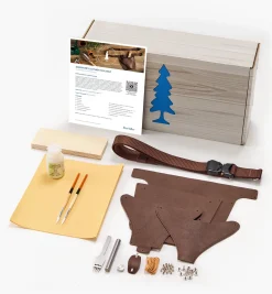 Outlet Make It Yourself Gardener's Leather Tool Belt Kit Supplies