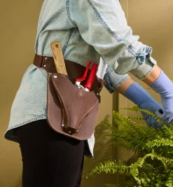 Outlet Make It Yourself Gardener's Leather Tool Belt Kit Supplies