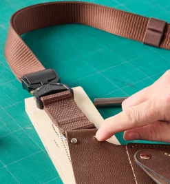 Outlet Make It Yourself Gardener's Leather Tool Belt Kit Supplies