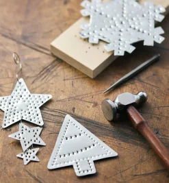 Best Make It Yourself Pierced-Tin Ornaments Kit Supplies