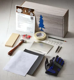 Best Make It Yourself Pierced-Tin Ornaments Kit Supplies