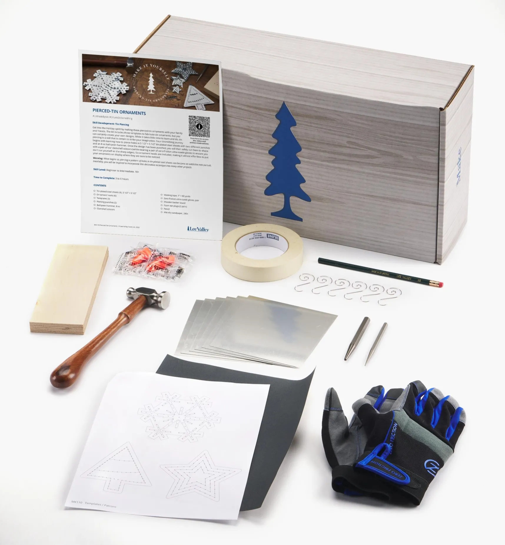 Best Make It Yourself Pierced-Tin Ornaments Kit Supplies