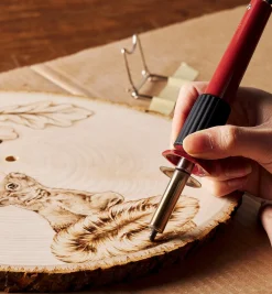 New Make It Yourself Pyrography Clock & Coasters Kit Supplies