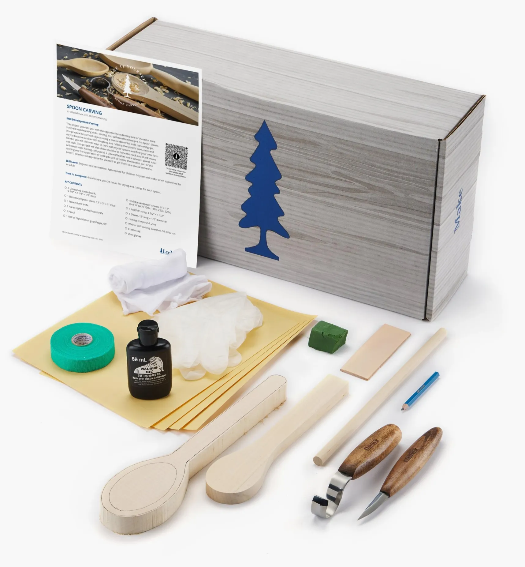 Hot Make It Yourself Spoon Carving Kit Supplies