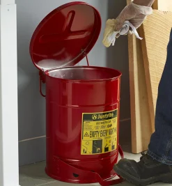 Hot Metal Can For Flammable Waste Workshop