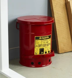 Hot Metal Can For Flammable Waste Workshop