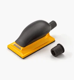 Mirka Yellow Grip Faced 13-Hole Hand-Sanding Vacuum Block (70mm × 125mm) Hand Tools