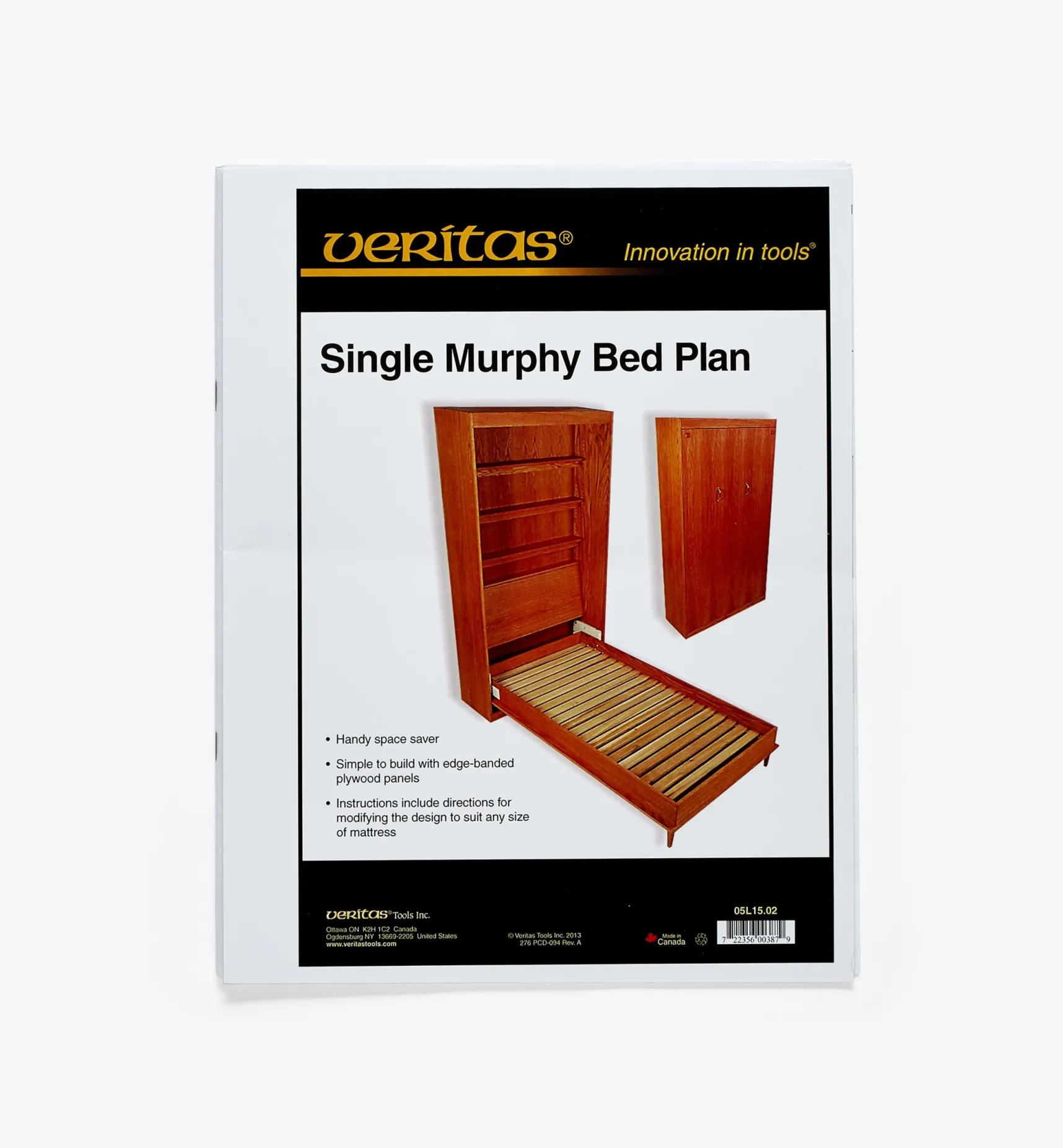 New Murphy Bed Plans By Veritas Plans