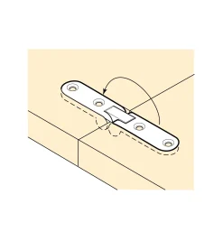 Hot Narrow Flip-Top Hinges Table Hardware