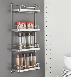 Online Narrow Four-Shelf Screw-Mount Spice Rack Kitchen Hardware