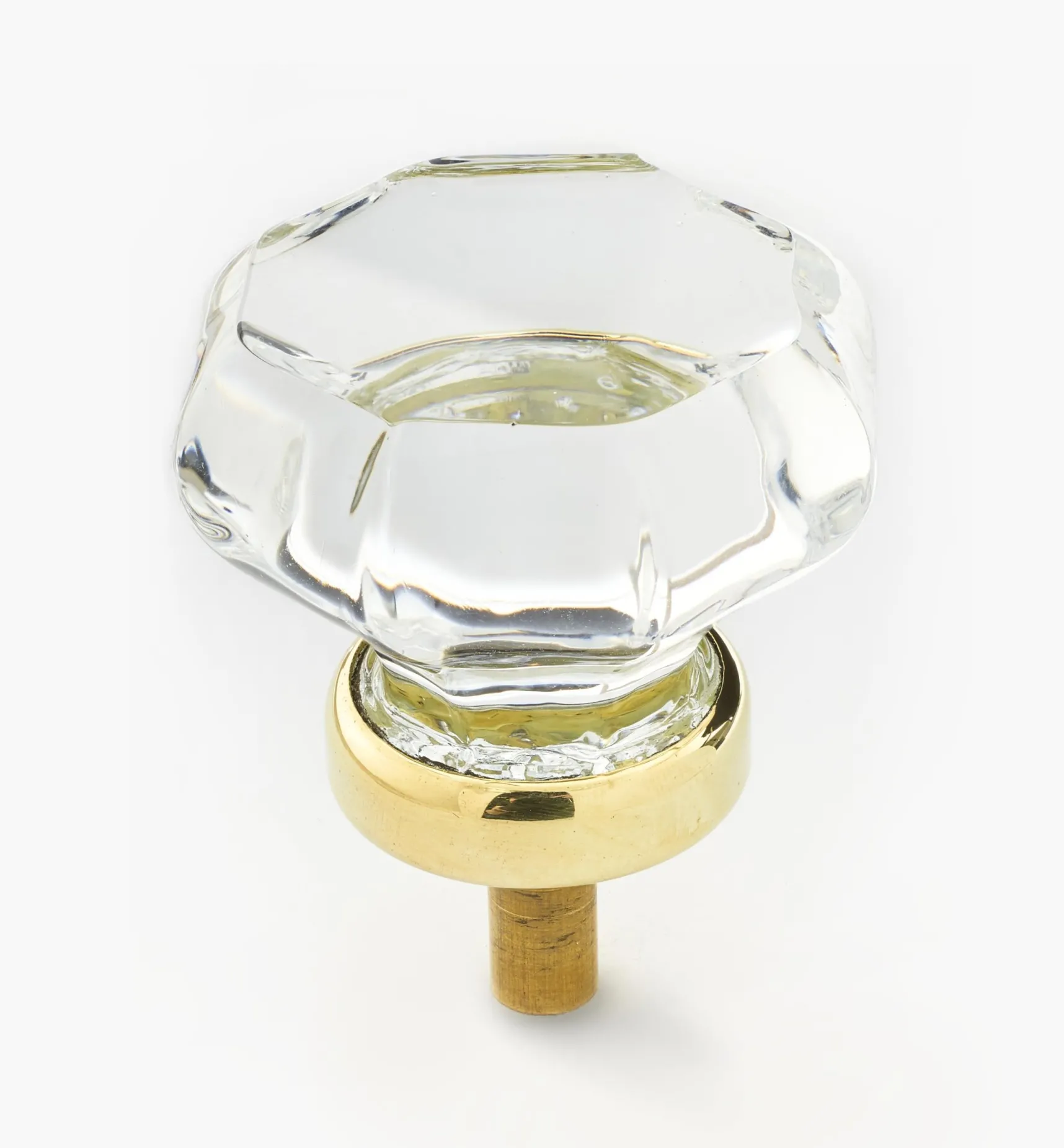 Online Octagonal Glass Knob Knobs