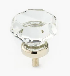 Online Octagonal Glass Knob Knobs