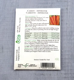 Online OSC Carrot Seed Packets Seed Starting