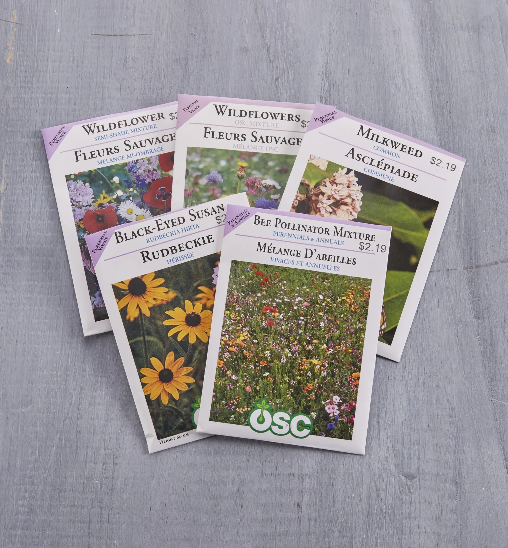 OSC Flower Seed Packets Seed Starting