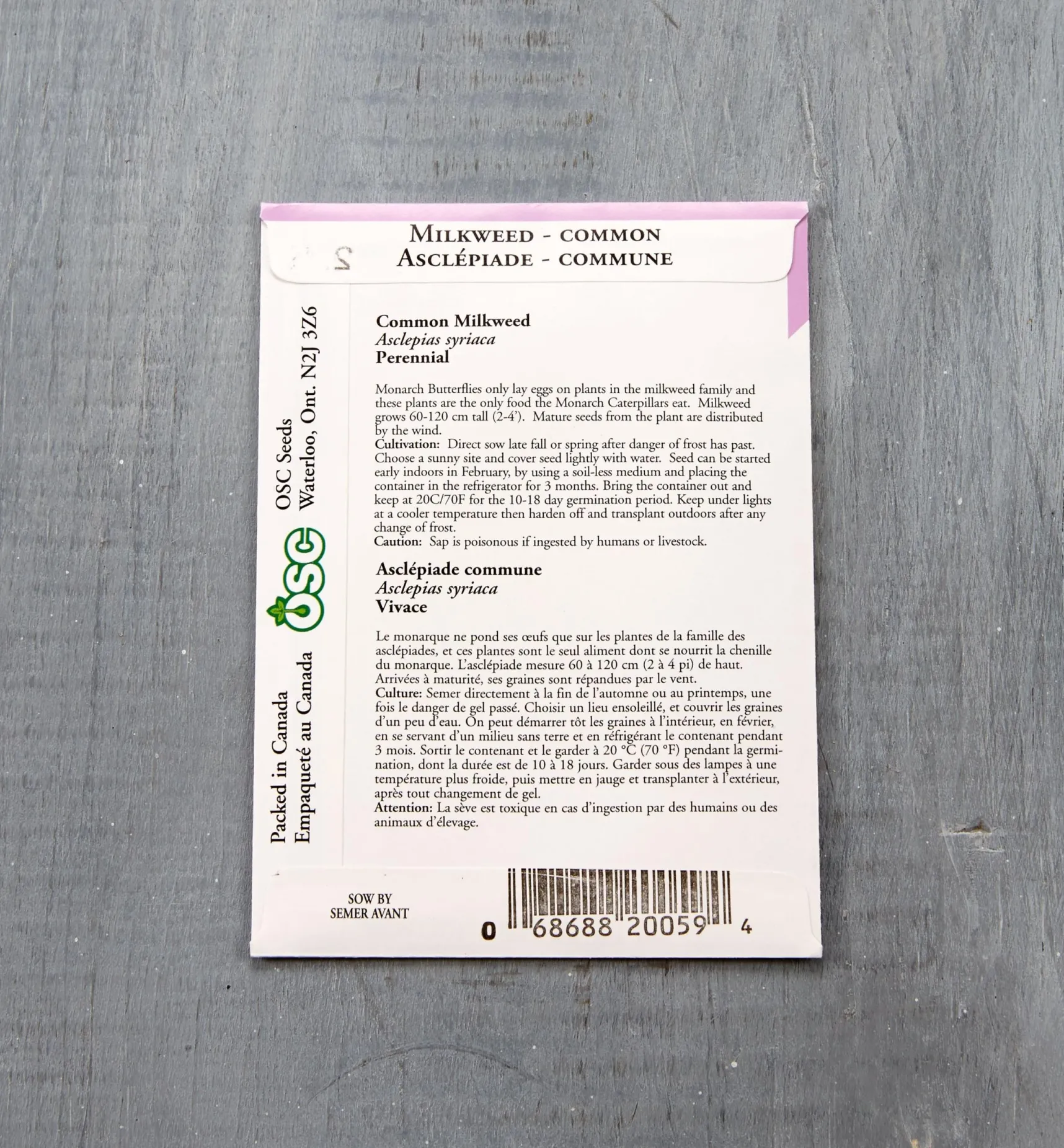 OSC Flower Seed Packets Seed Starting