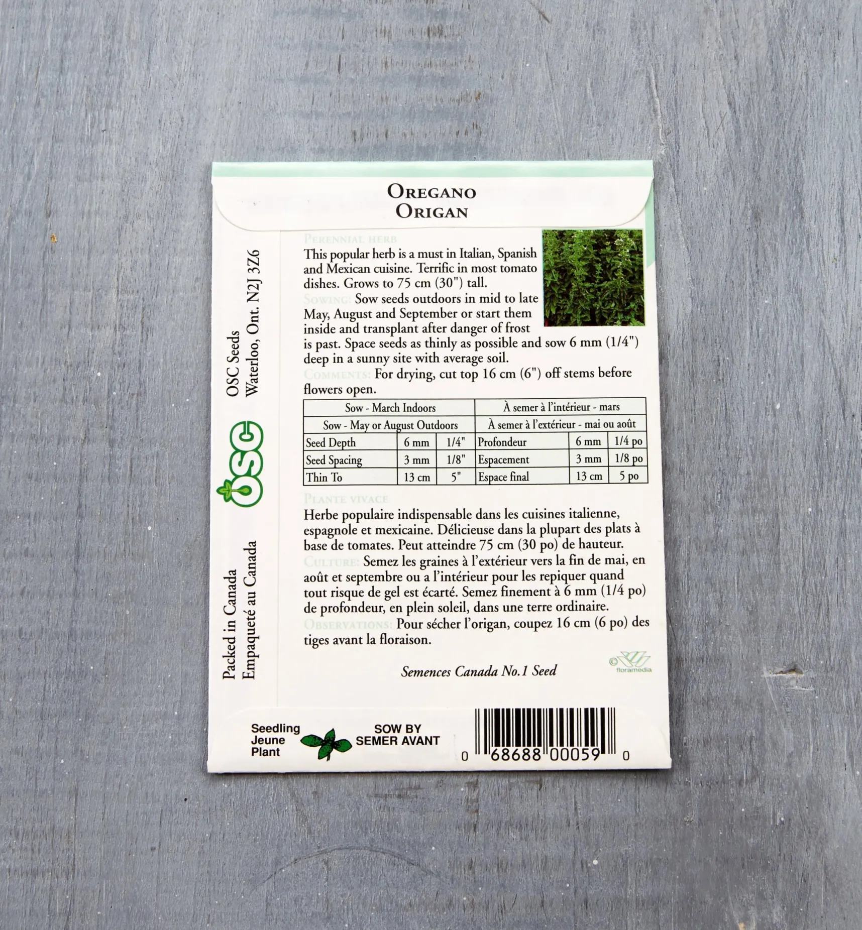 Discount OSC Herb Seed Packets Seed Starting