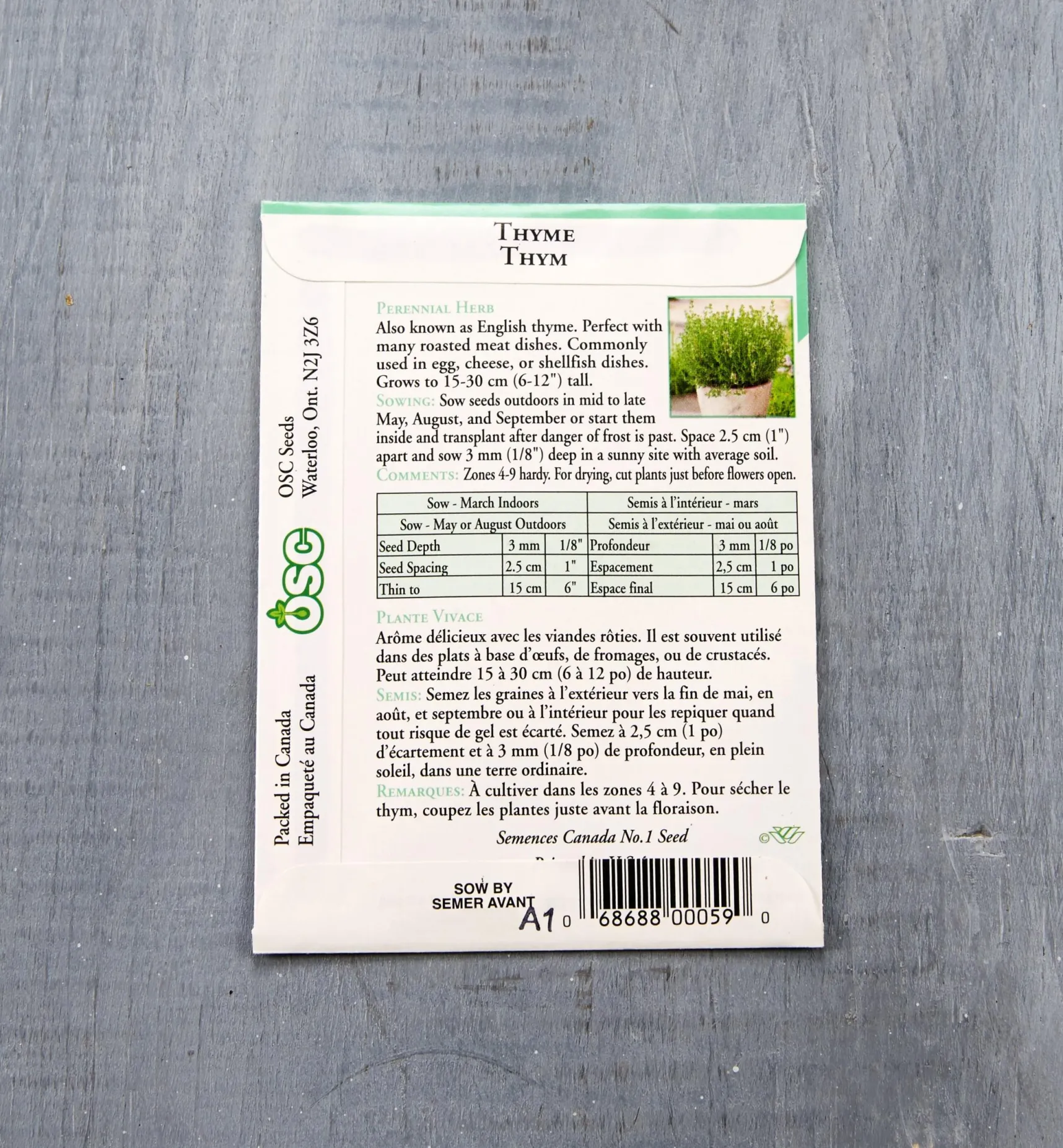 Discount OSC Herb Seed Packets Seed Starting