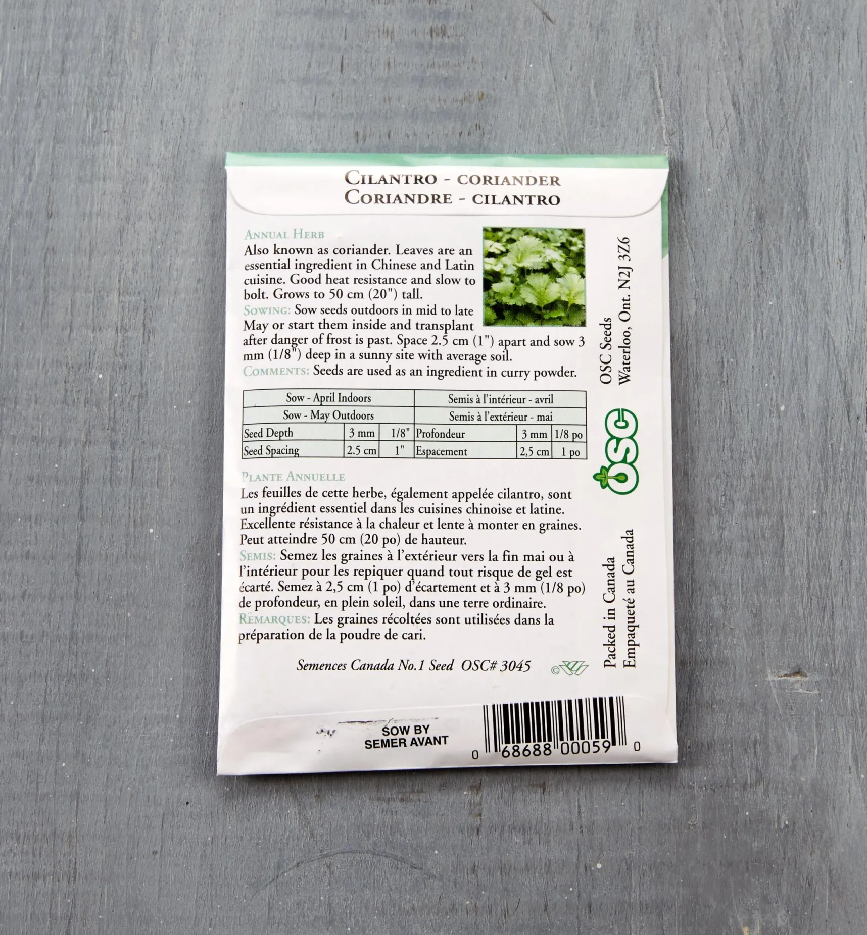 Discount OSC Herb Seed Packets Seed Starting