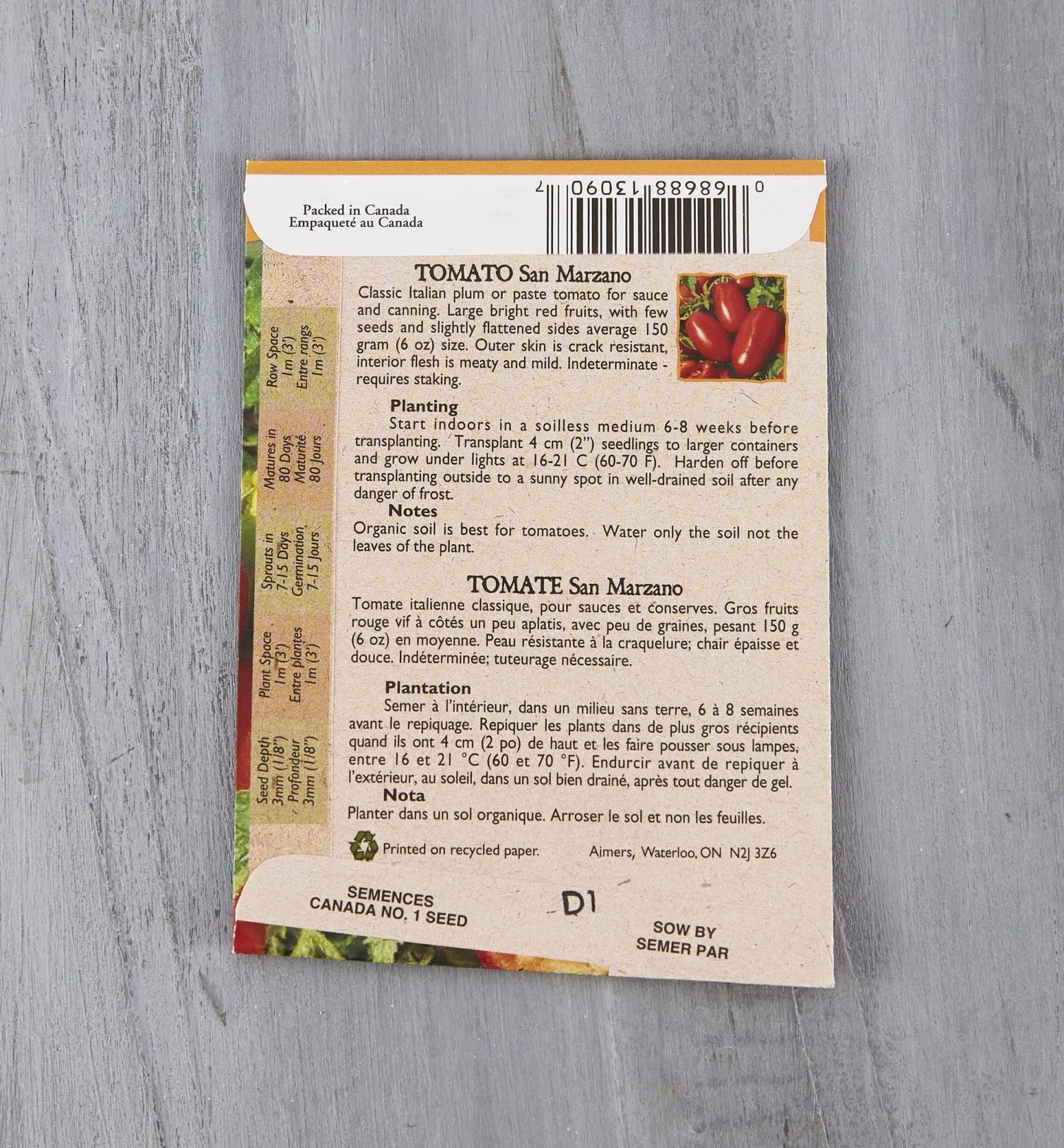 Hot OSC Organic Vegetable Seed Packets Seed Starting