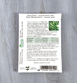 Online OSC Pea Seed Packets Seed Starting