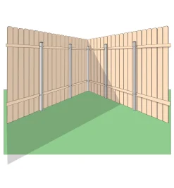 Best Ozco Wood-Metal Fence Corner Bracket Outdoor Hardware