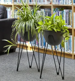 Sale Pair Of Self-Watering Tripod Planters Container Gardening